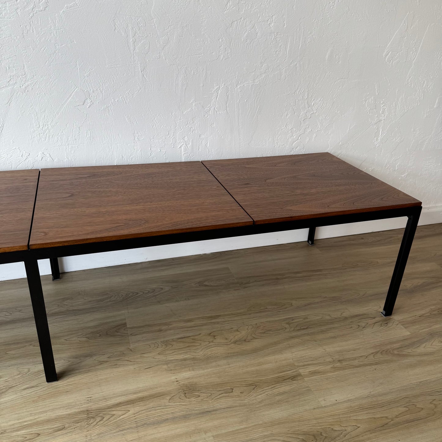 Knoll T Angle Walnut Bench or Coffee Table