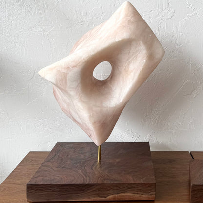 Abstract Pink Marble Sculpture, 1970’s