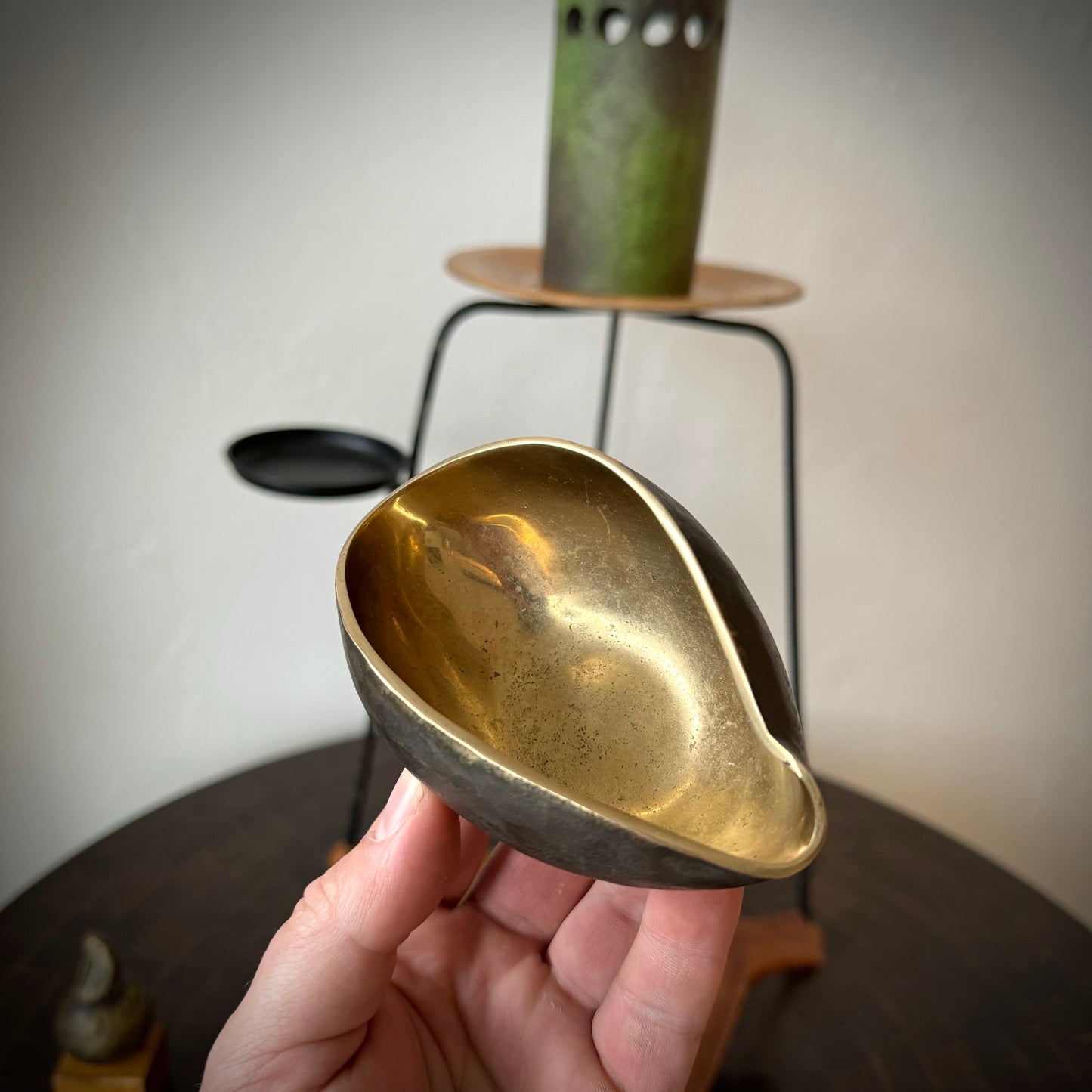 Pinched Bronze Bowl