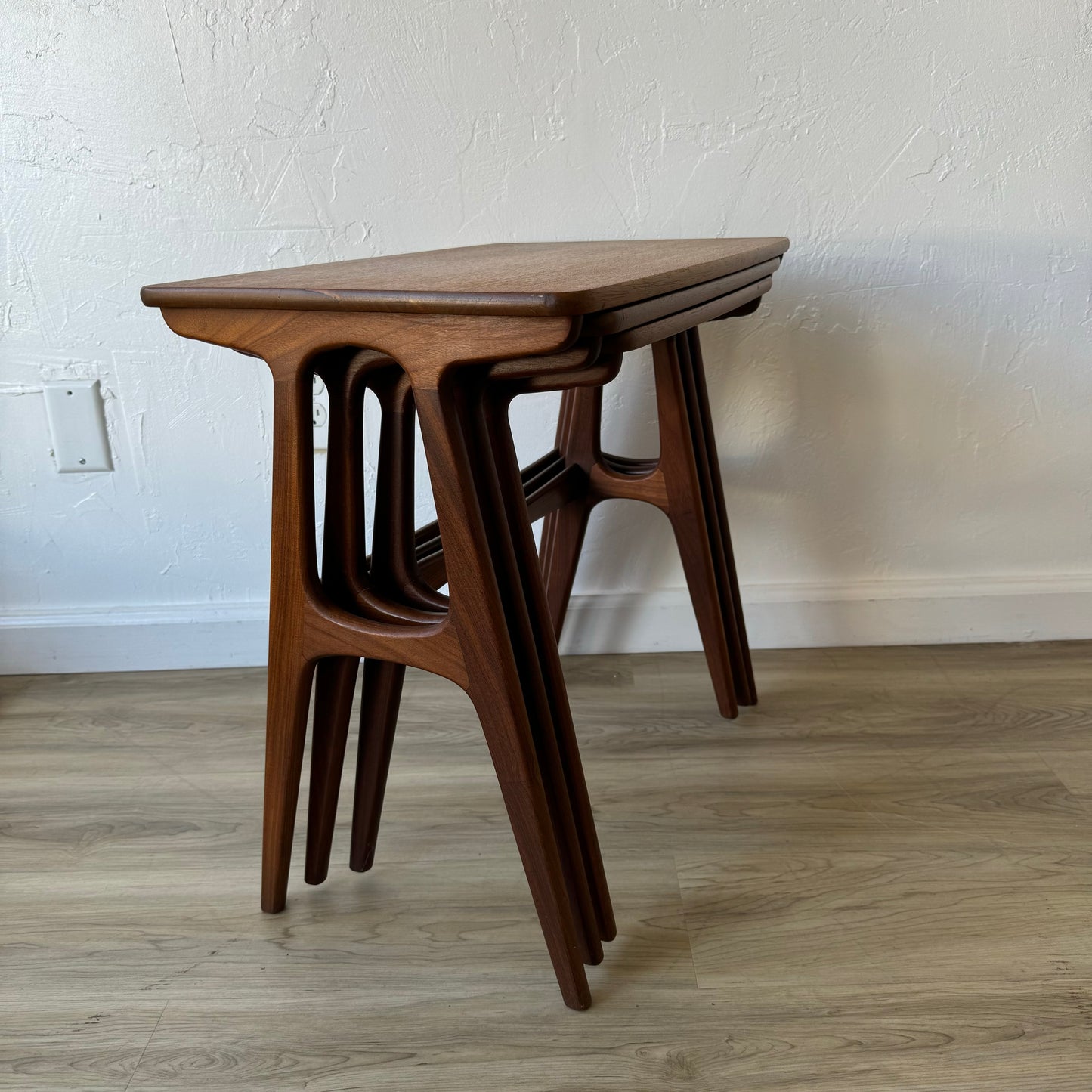 Erling Torvits Danish Teak Nesting Tables, 1950’s