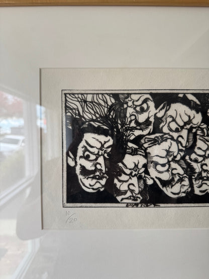Rick Bartow Japanese Oni Etching Print