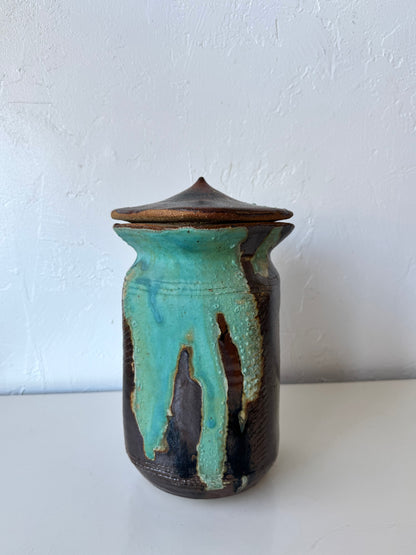 Bill Sax Lidded Studio Pottery Jar