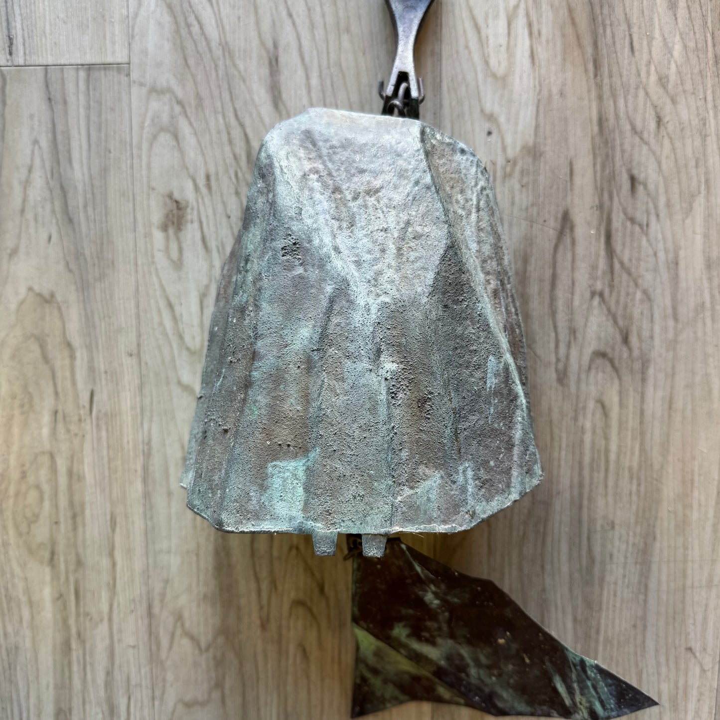 Large Paolo Soleri Abstract Bronze Bell