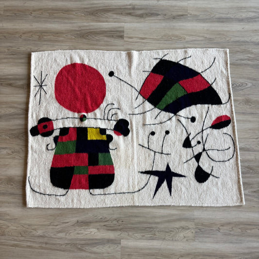 Vintage 1960’s Joan Miro style Wall Tapestry