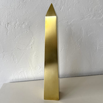 Vintage Italian Sarreid Brass Obelisk