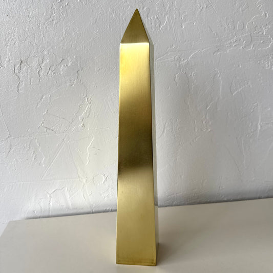 Vintage Italian Sarreid Brass Obelisk