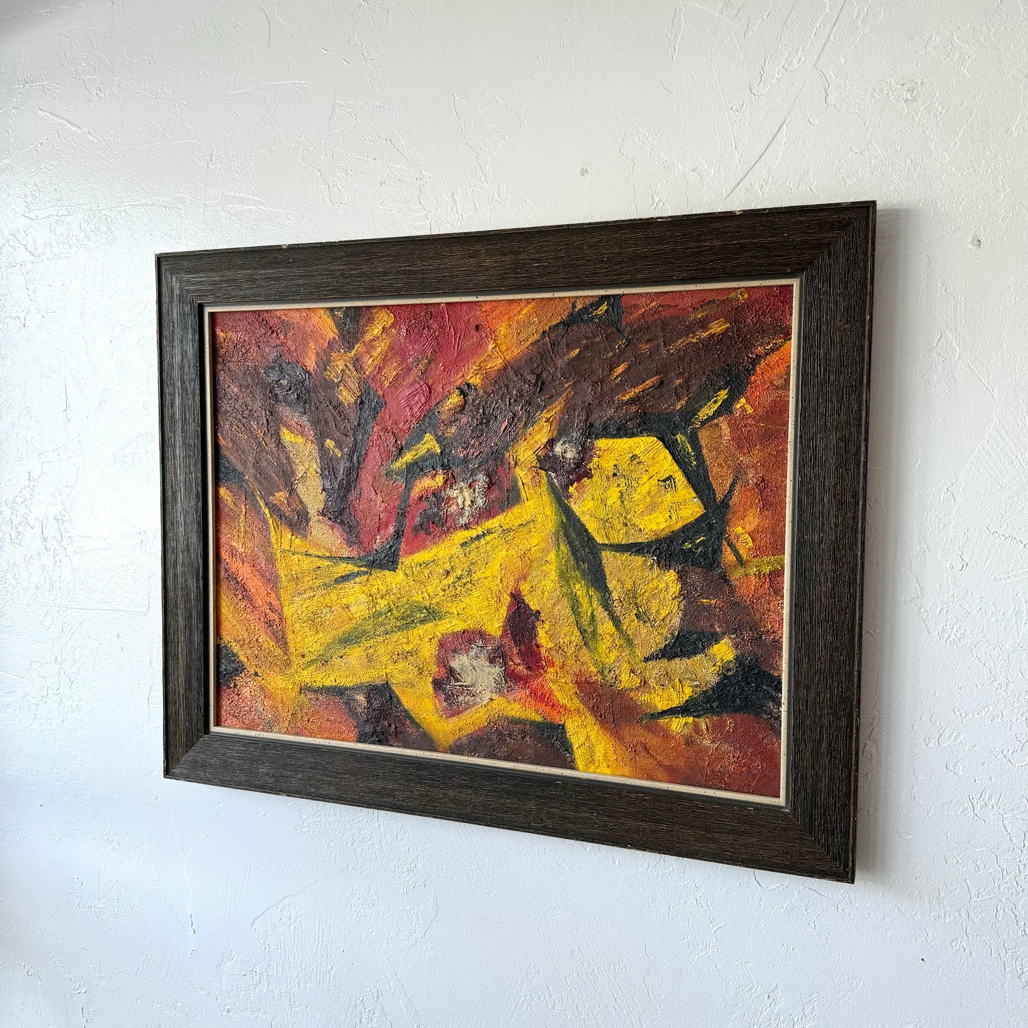 1950’s Figurative Abstract Oil Painting