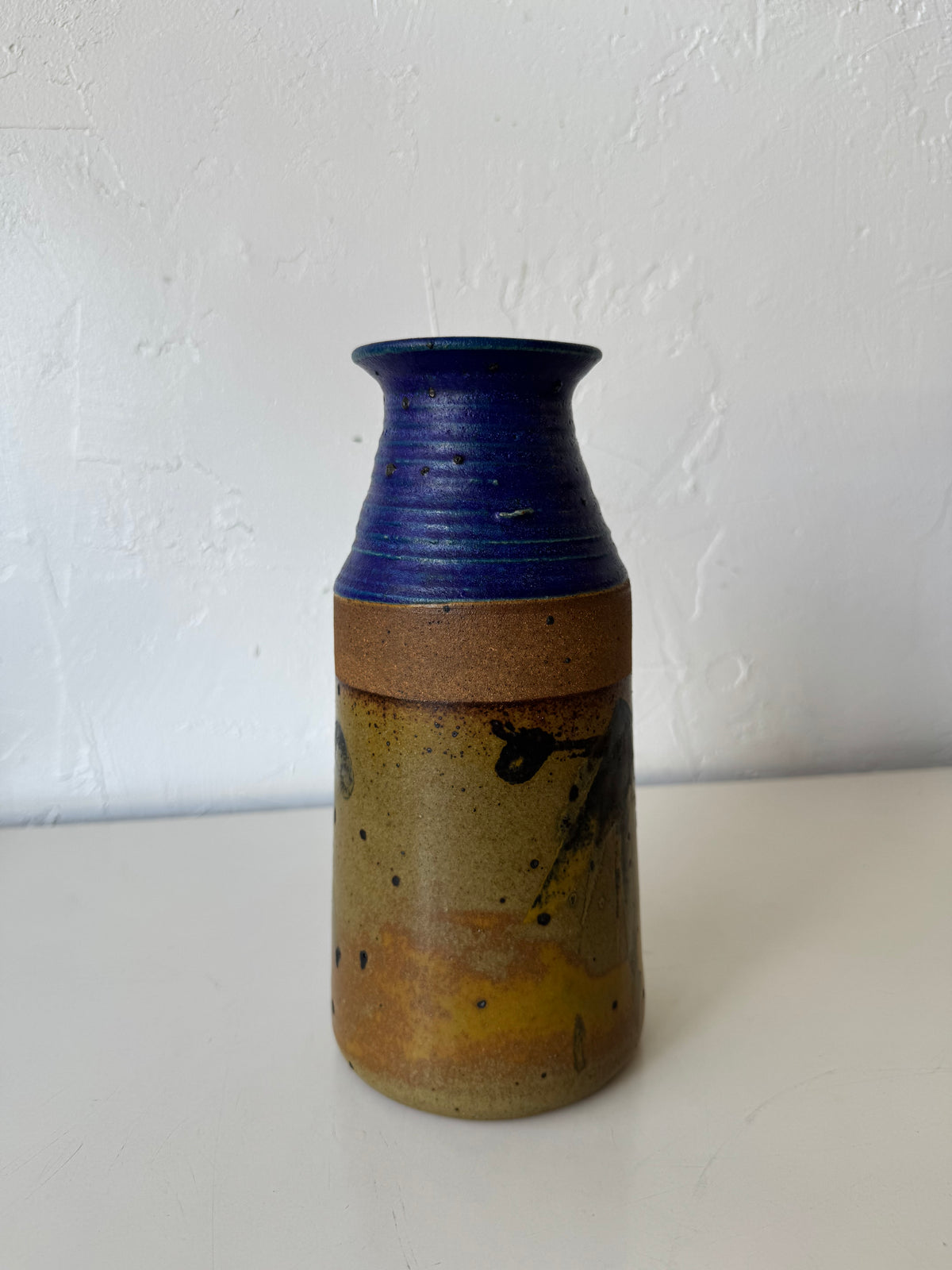 Michael Cohen Studio Pottery Cobalt Glaze Vase