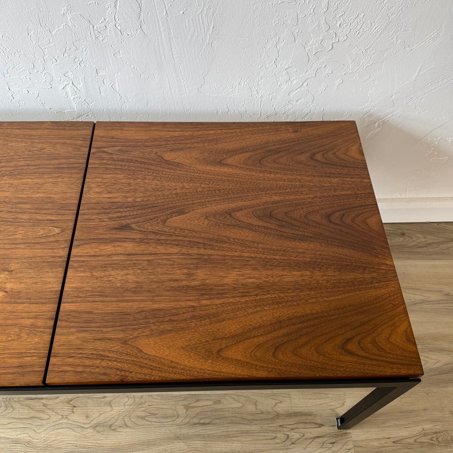 Knoll T Angle Walnut Bench or Coffee Table