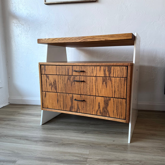 Oak + Acrylic Cabinet or Dresser