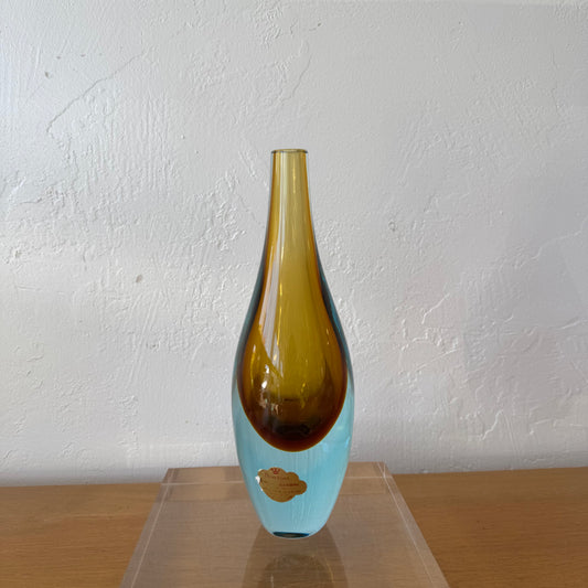 Rare 1950’s Alfredo Barbini Sommerso Art Glass Vase