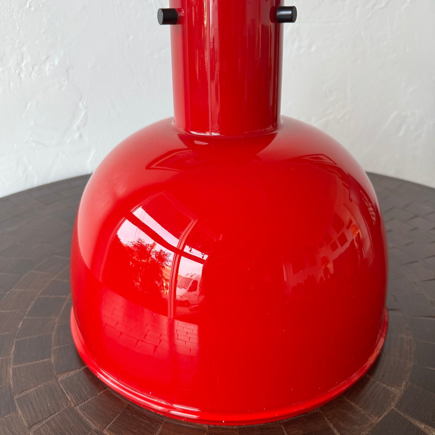 Limburg Red Milk Glass Light Fixture