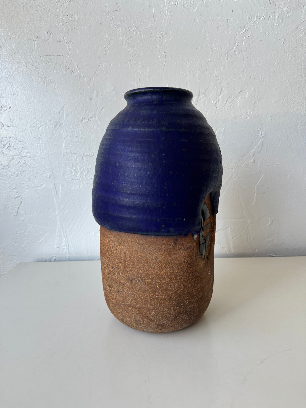 Michael Cohen Studio Pottery Cobalt Glaze Vase