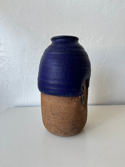 Michael Cohen Studio Pottery Cobalt Glaze Vase