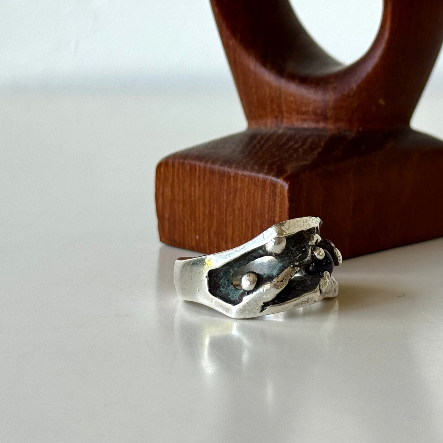Max Nixon Silver Amethyst Ring