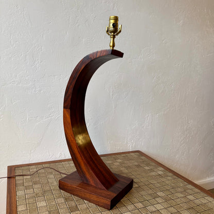 Studio Craft Rosewood Table Lamp, 1950’s
