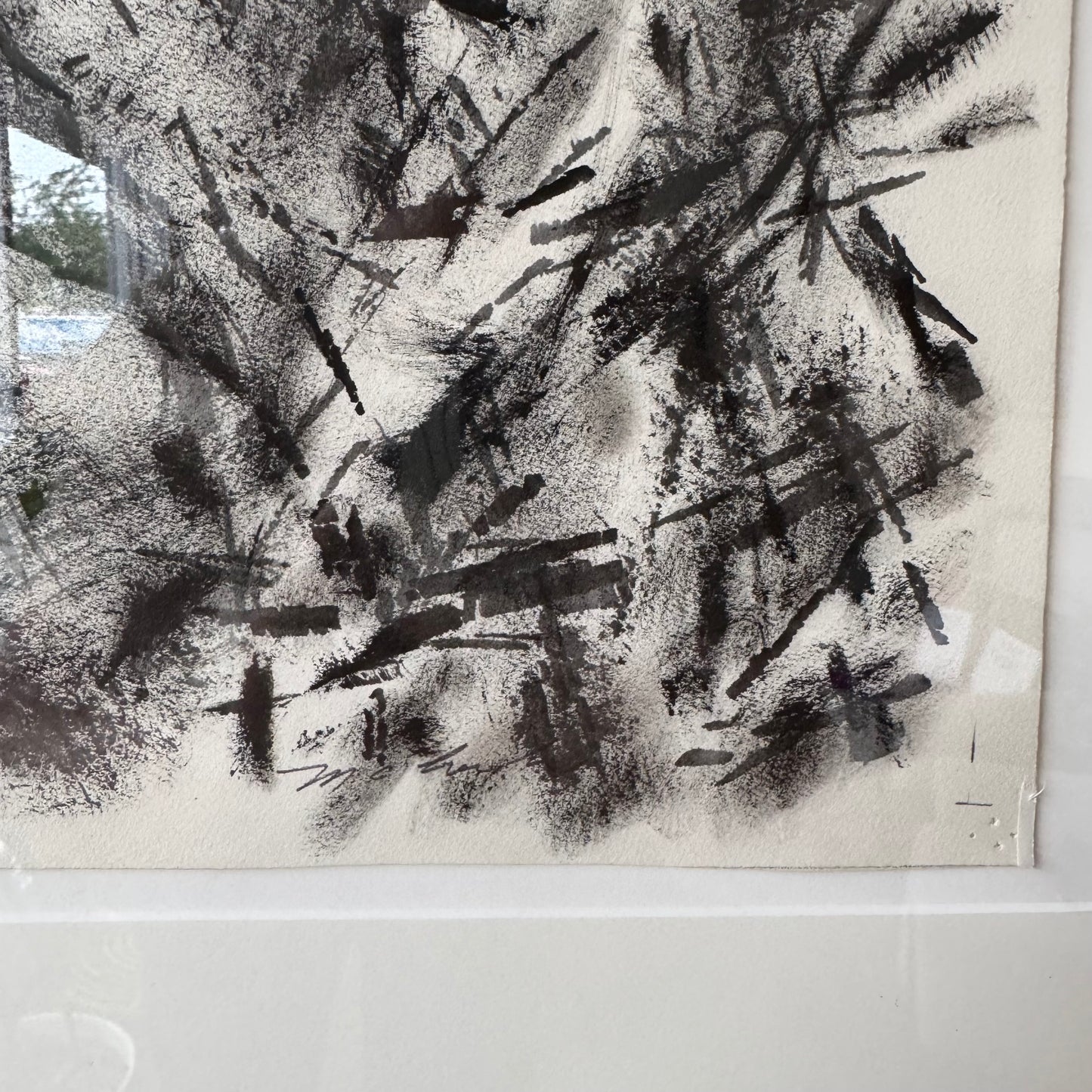 David McCosh Abstract Ink Oil Painting