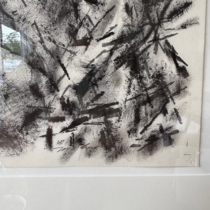 David McCosh Abstract Ink Oil Painting