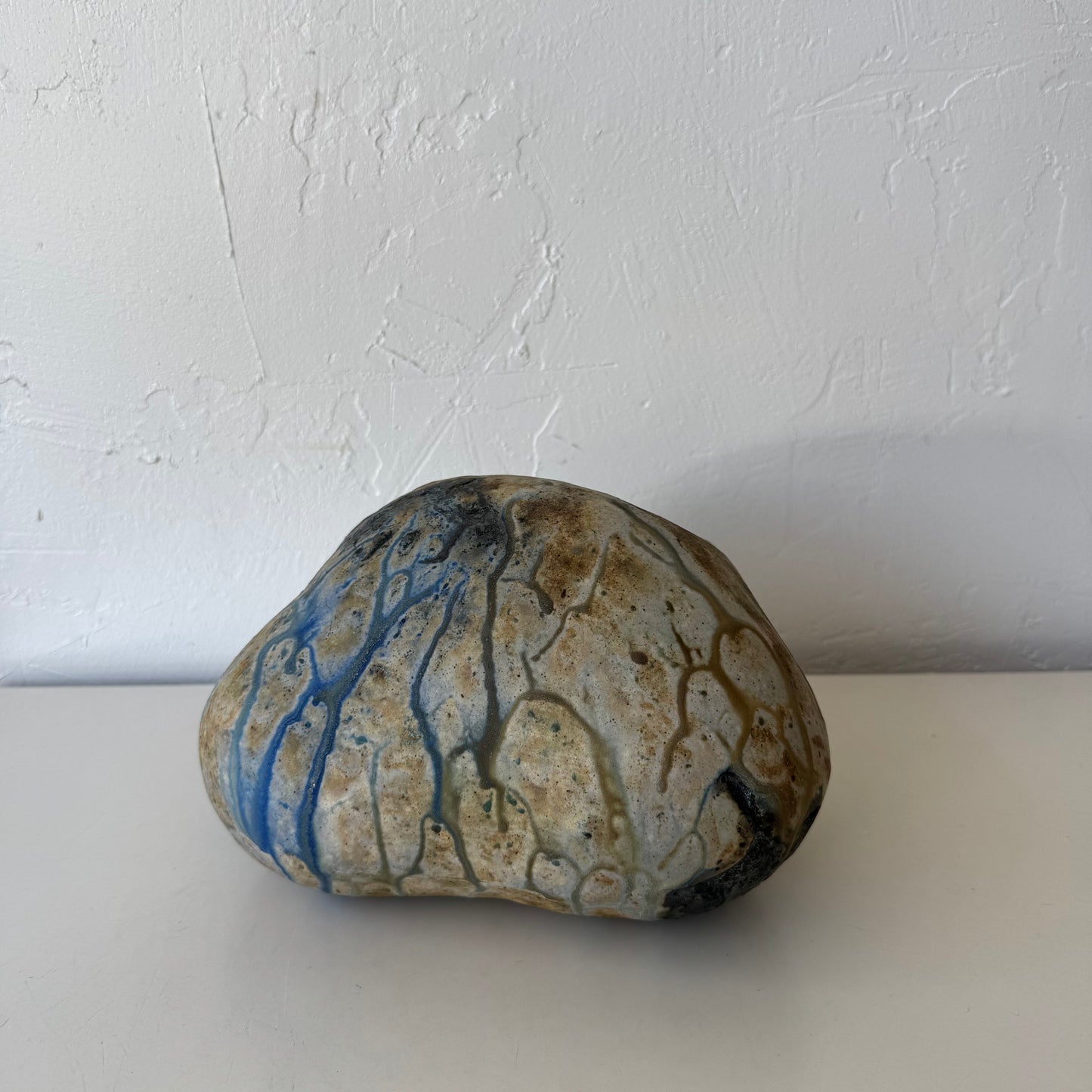 Mary Hindman Ceramic Stacked Rock Sculpture