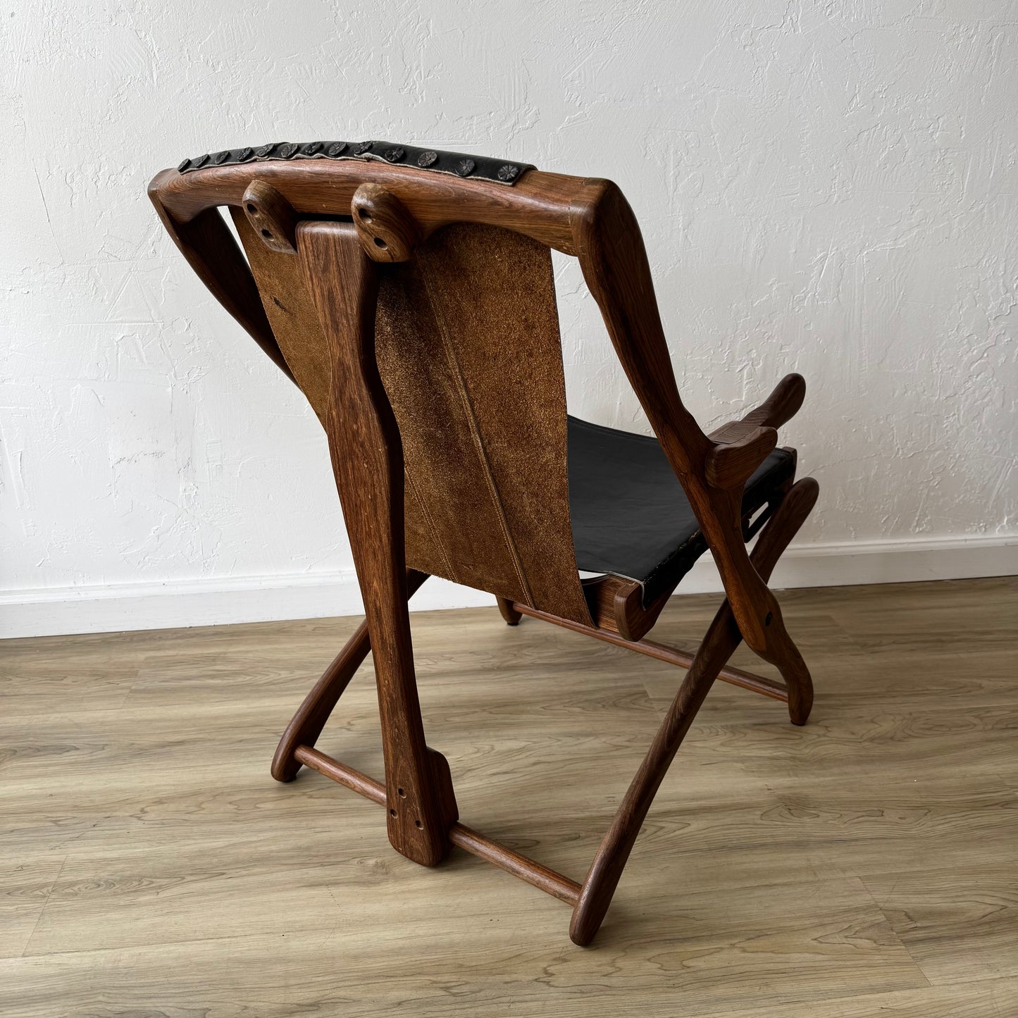 Don Shoemaker Leather Sling Chair