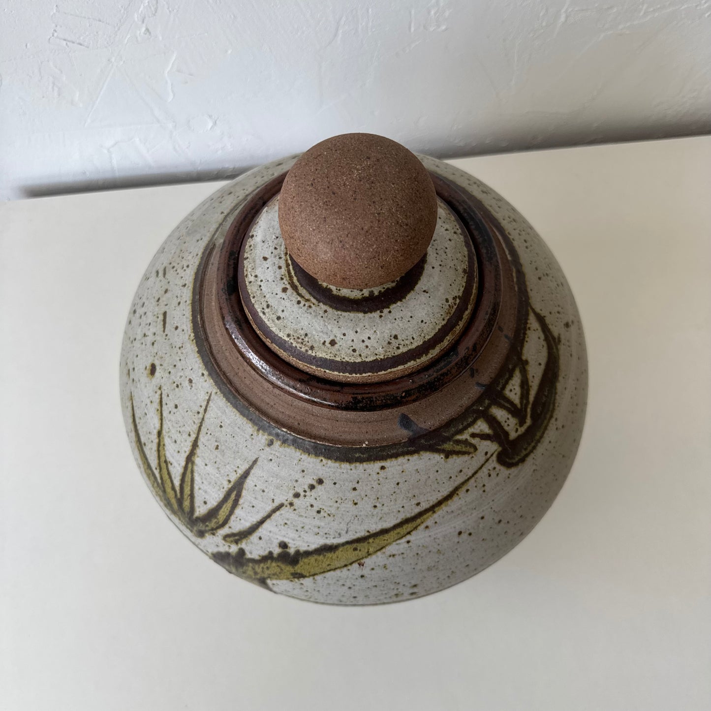Giant Bill Creitz Studio Pottery Lidded Canister