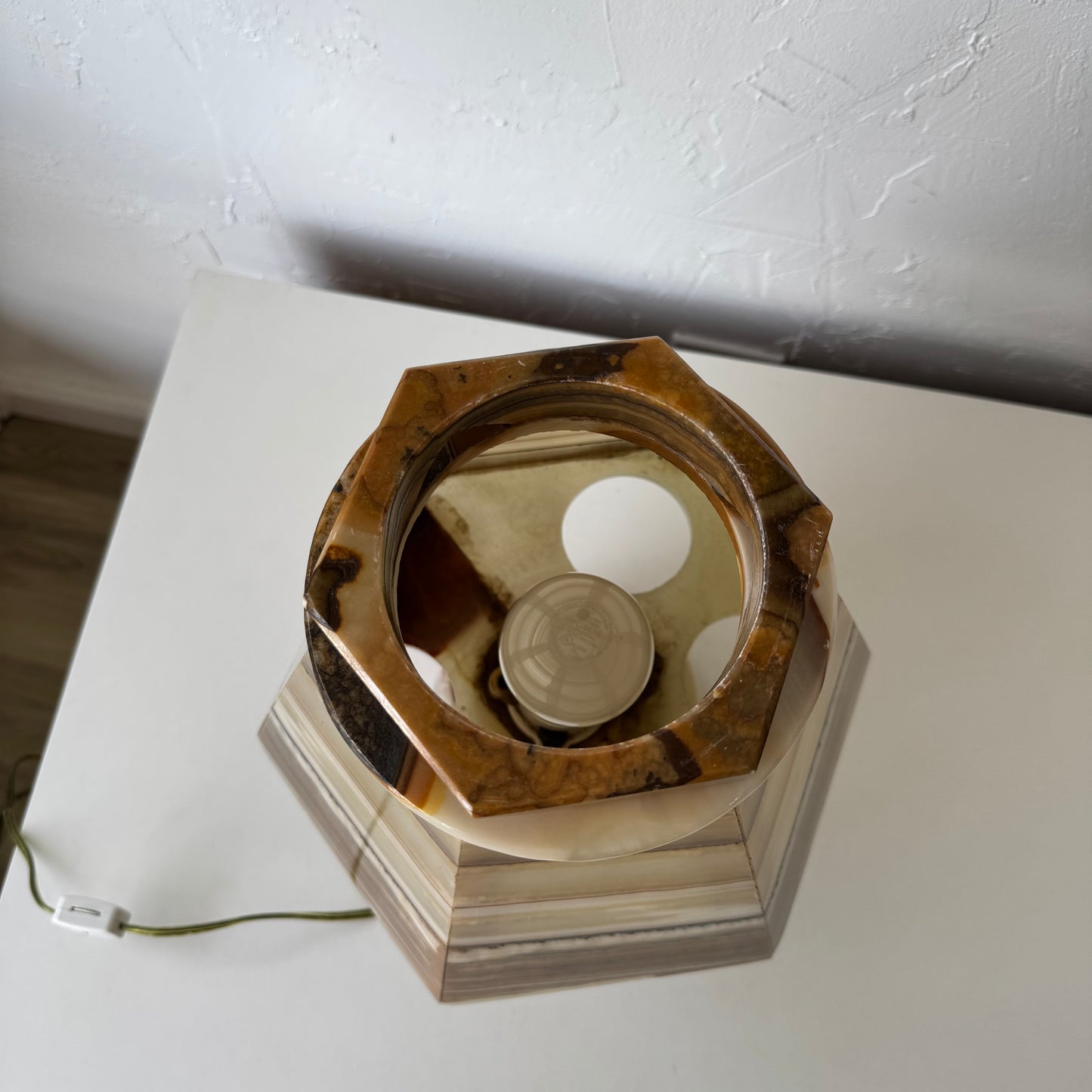 Vintage Onyx Table Lamp
