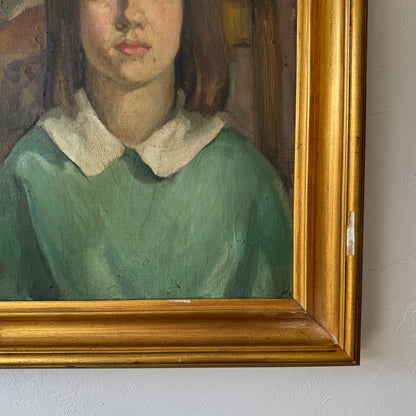 Mary Kunkel Portrait Oil Painting, 1930’s