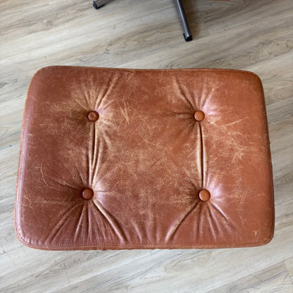 Swedish Modern Leather Lounge Chair by Slatte Mobler