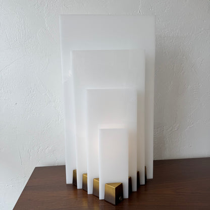 Westwood Industries Brass + Acrylic Table Lamp