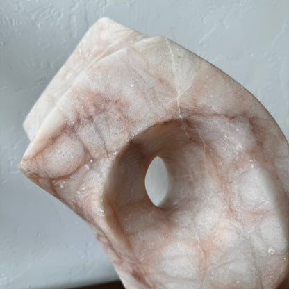 Abstract Pink Marble Sculpture, 1970’s