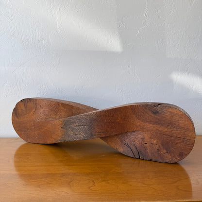 Vintage 1970’s Abstract Oak Sculpture