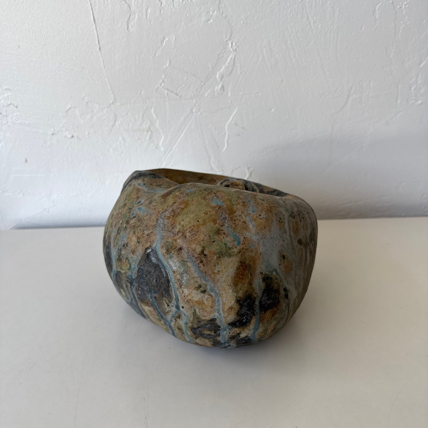Mary Hindman Ceramic Stacked Rock Sculpture