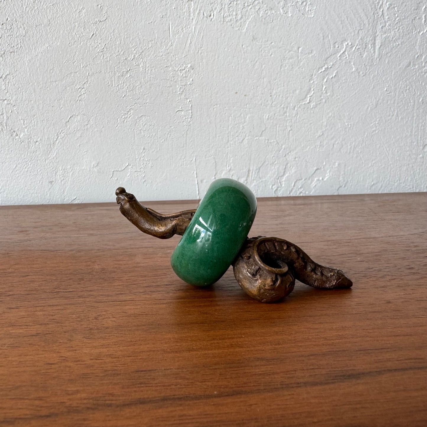 Susan Opie Figurative Snake Bronze Sculpture