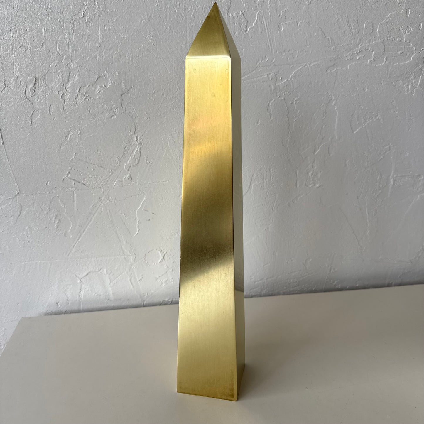 Vintage Italian Sarreid Brass Obelisk
