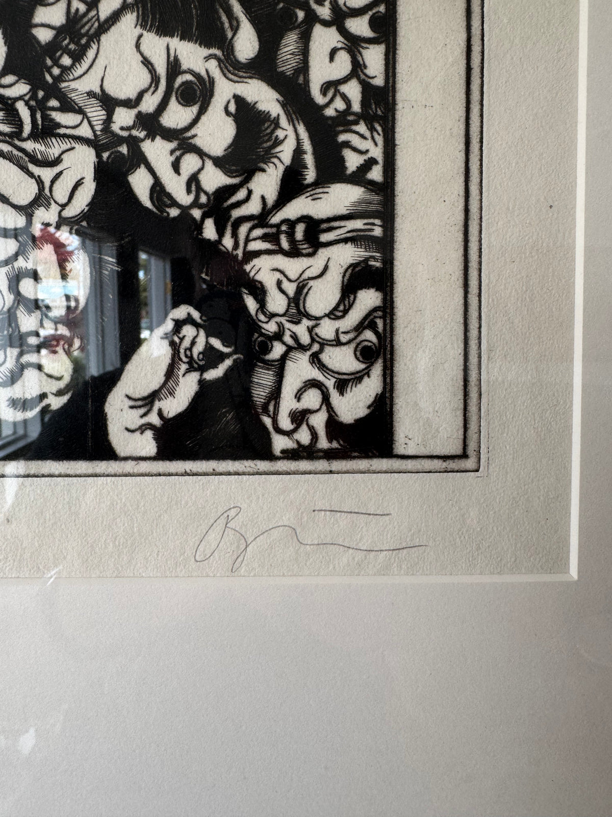 Rick Bartow Japanese Oni Etching Print