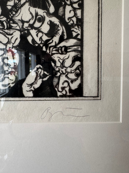 Rick Bartow Japanese Oni Etching Print