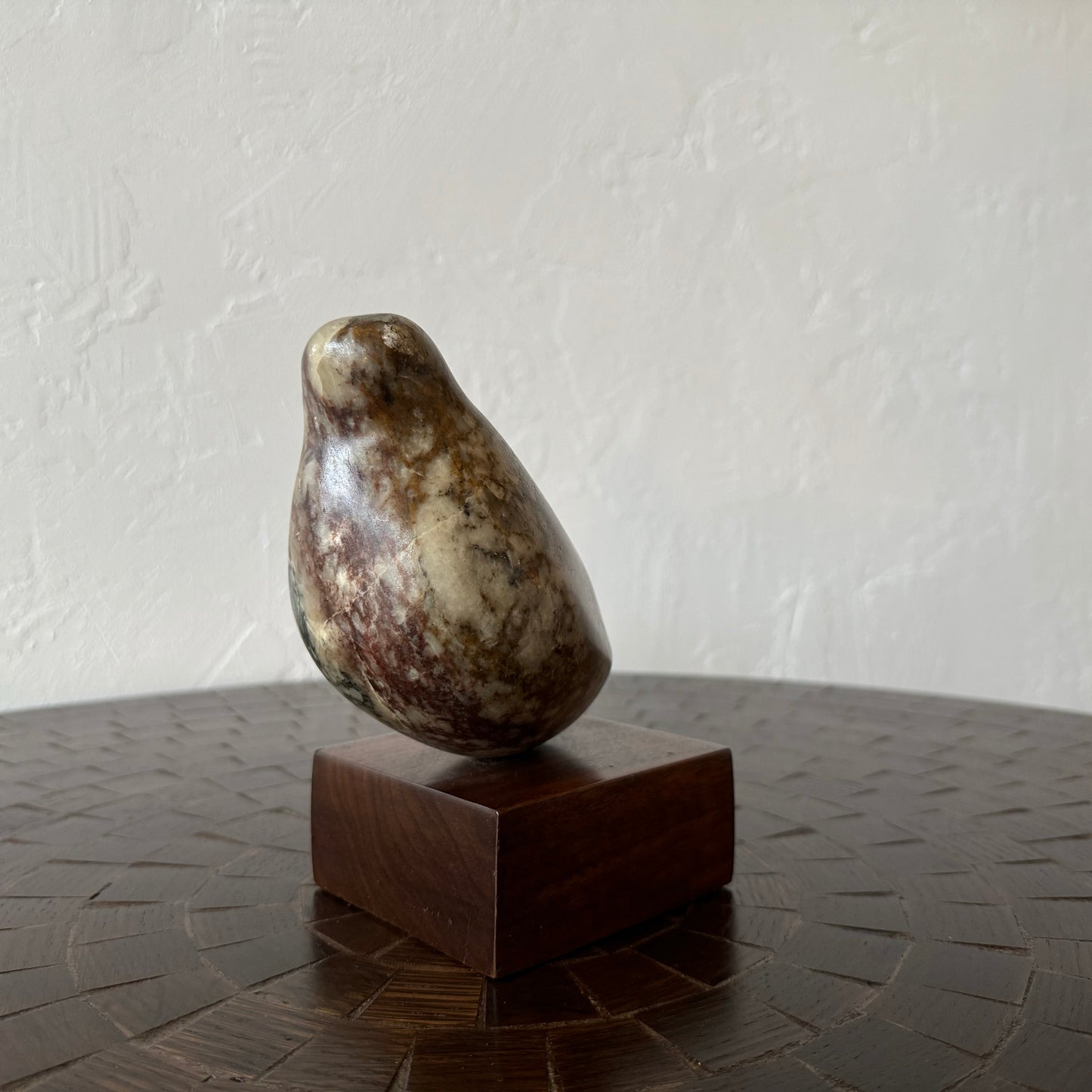 Simple Figurative Stone Bird Sculpture