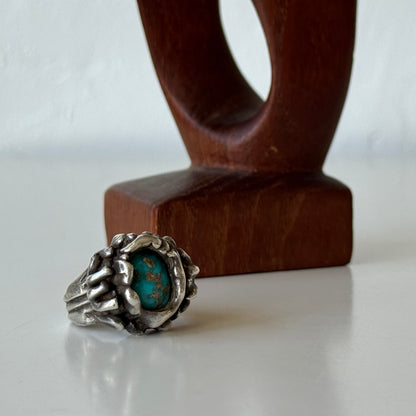 Max Nixon Silver + Turquoise Ring