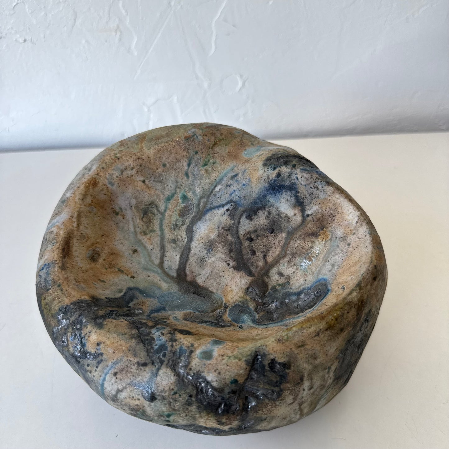 Mary Hindman Ceramic Stacked Rock Sculpture