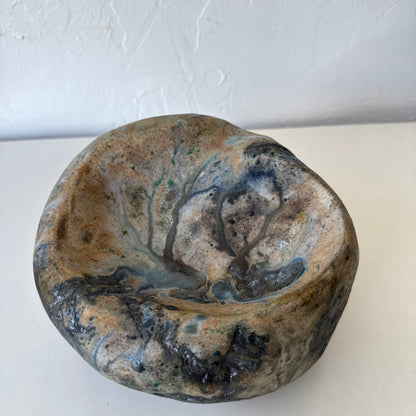 Mary Hindman Ceramic Stacked Rock Sculpture