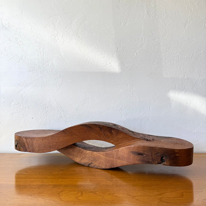 Vintage 1970’s Abstract Oak Sculpture