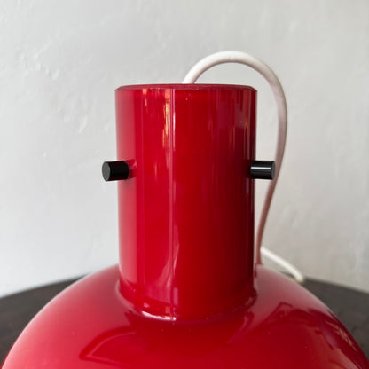 Limburg Red Milk Glass Light Fixture