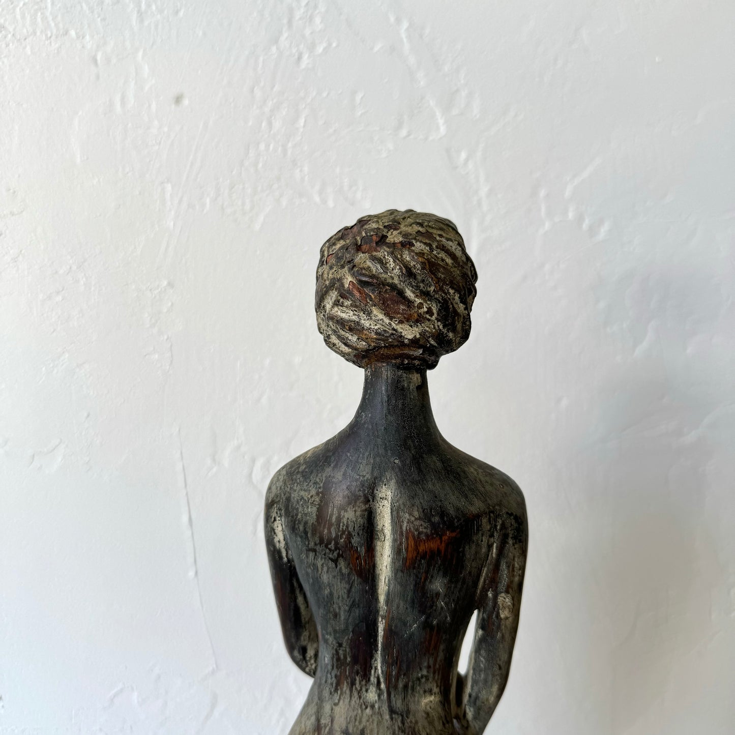 Primitive Folk Art Female Nude Sculpture, 1920’s