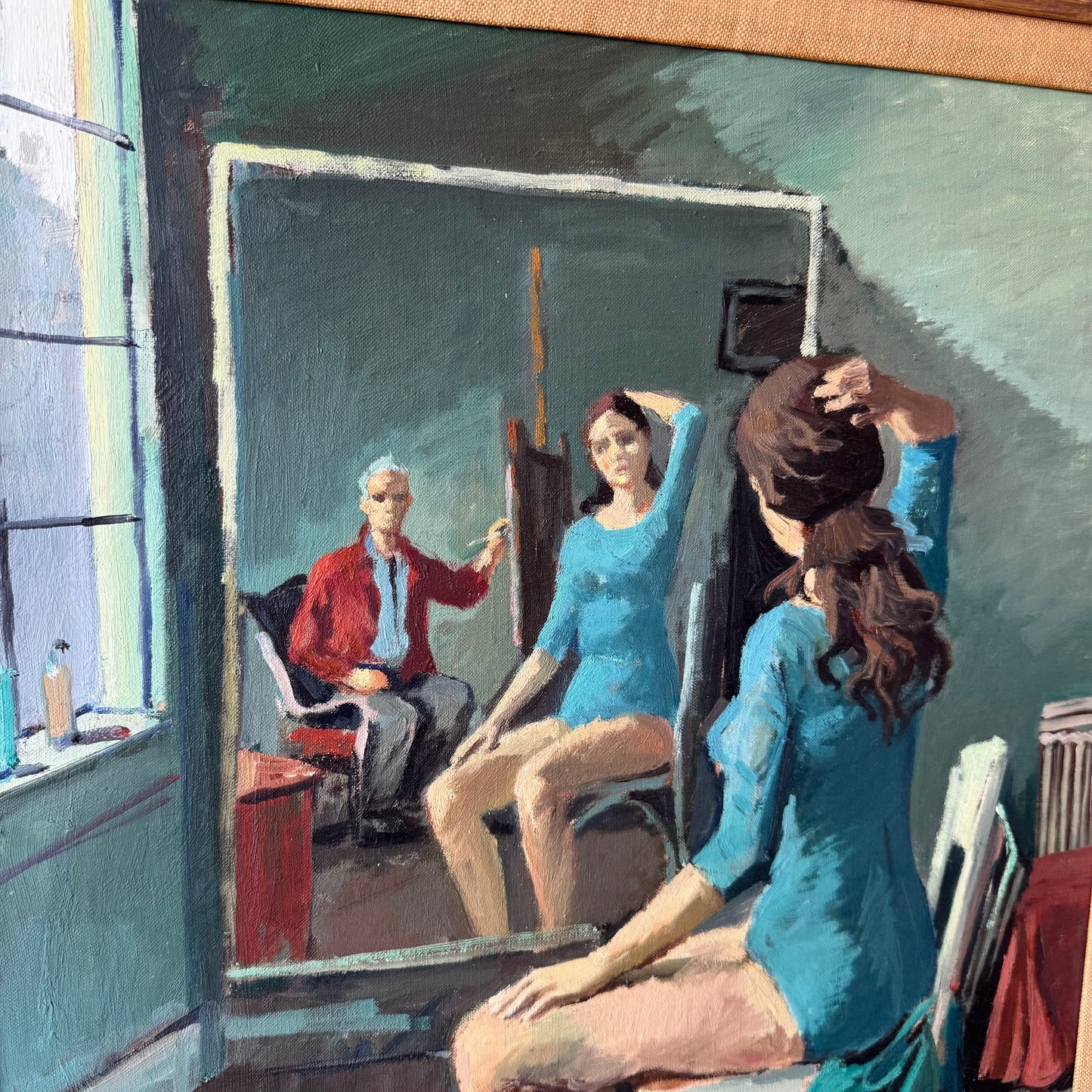 Nicolai Cikovsky Portrait Oil Painting, 1940’s
