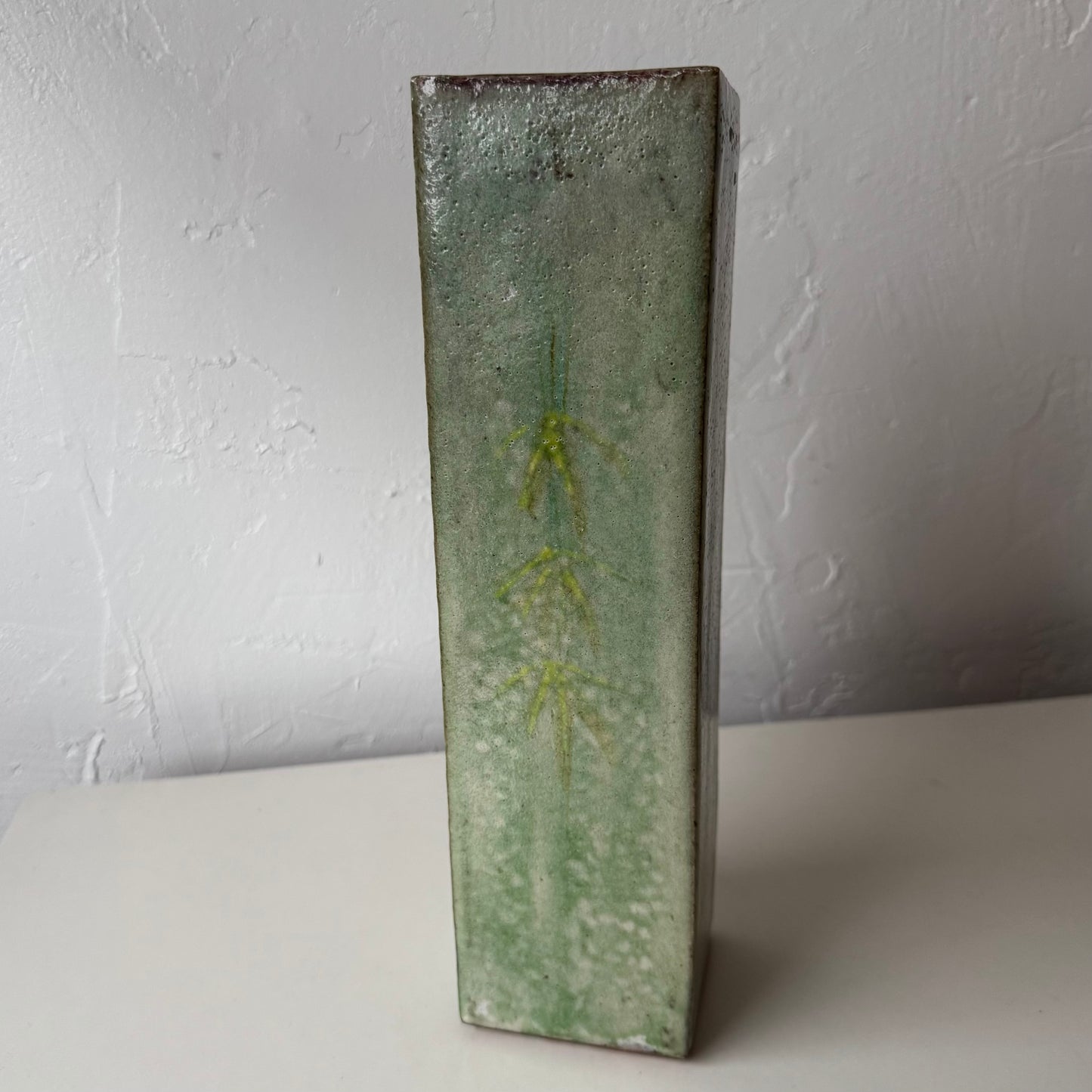 Japanese Studio Pottery Square Vase