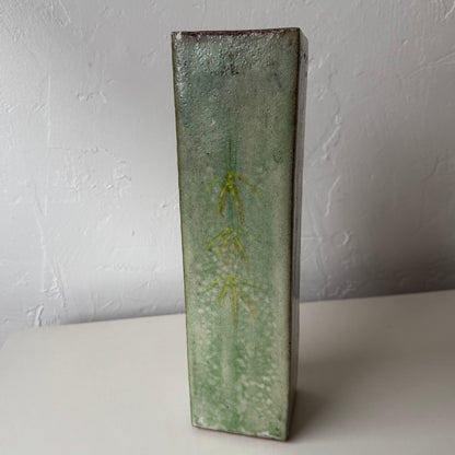 Japanese Studio Pottery Square Vase