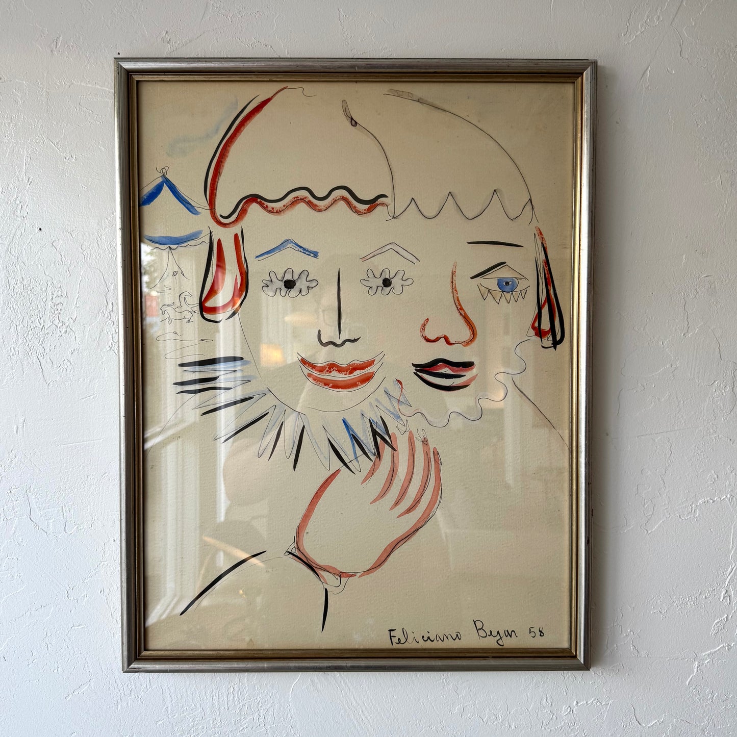 Feliciano Byan Cubist Figures Art Painting