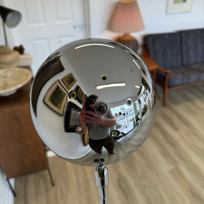 Robert Sonneman Chrome Orb Floor Lamp