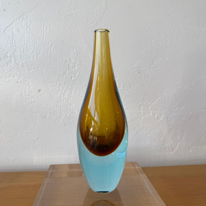 Rare 1950’s Alfredo Barbini Sommerso Art Glass Vase
