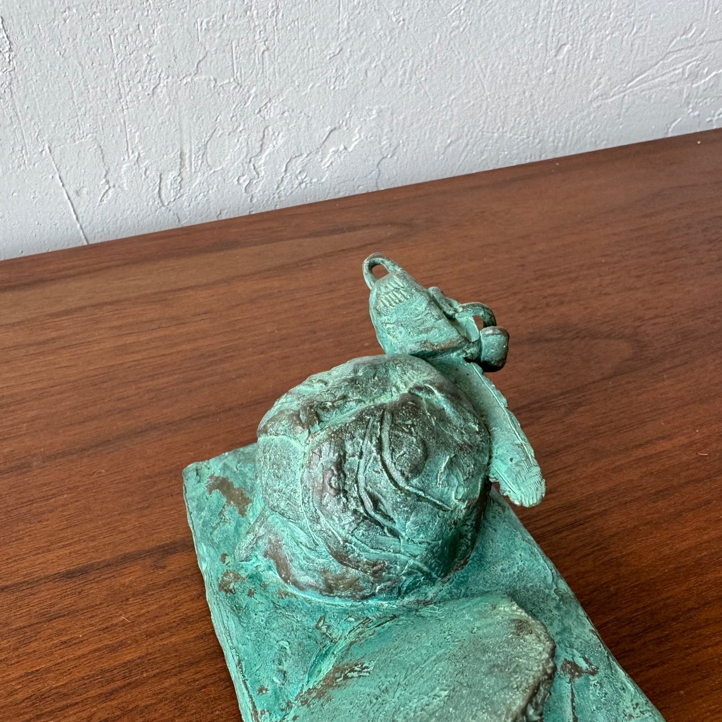 Susan Opie Self Portrait Bronze Sculpture